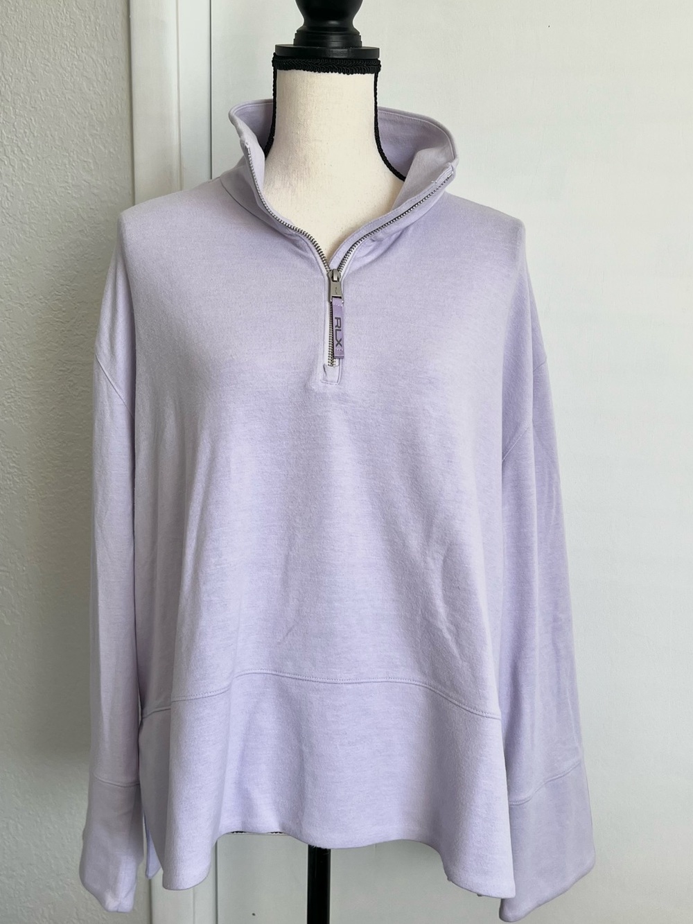 RLX Ralph Lauren Cloud Fleece Funnel Neck Quarter Zip Pullover